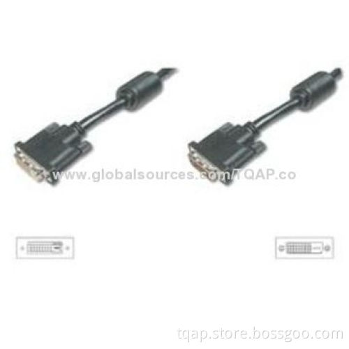 DVI Extension Cable Ferrite Cores, DVI Video Cable Dual Link Cable DVI-D Male Dual Link 24 + 1 Cable